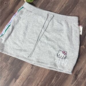 Hello Kitty Sanrio, Light Gray Mini Skirt